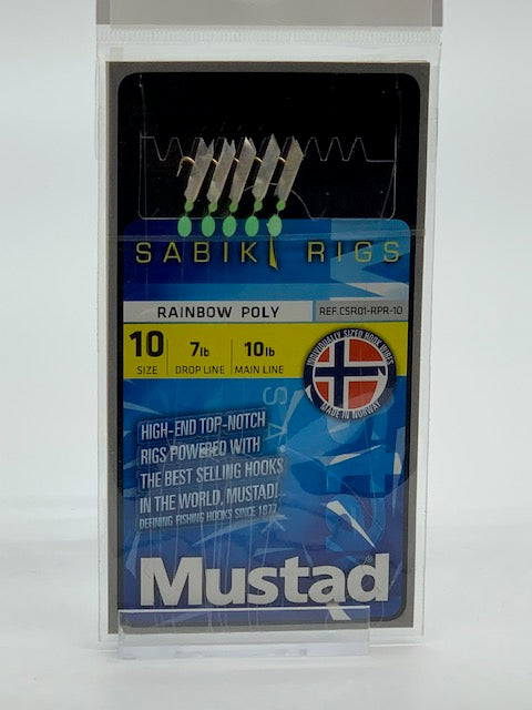 Mustad Sabiki Rig Rainbow Poly